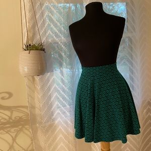 Teal and Black Skirt